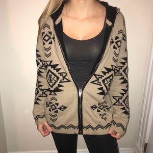 Oversized warm Forever 21 hooded zip up